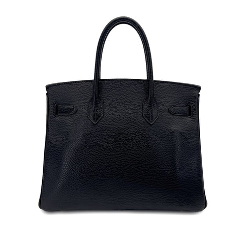 HERMES BIRKIN 30 BLACK ARDENNES HAND BAG □G GHW 90288494 - PURPOSE