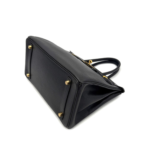HERMES BIRKIN 30 BLACK ARDENNES HAND BAG □G GHW 90288494 - PURPOSE