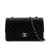 CHANEL VINTAGE CLASSIC FLAP MEDIUM CHAIN SHOULDER BAG BLACK LAMB SKIN 90288496 - PURPOSE