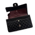 CHANEL VINTAGE CLASSIC FLAP MEDIUM CHAIN SHOULDER BAG BLACK LAMB SKIN 90288496 - PURPOSE