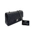 CHANEL VINTAGE CLASSIC FLAP MEDIUM CHAIN SHOULDER BAG BLACK LAMB SKIN 90288496 - PURPOSE