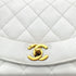CHANEL VINTAGE DIANA SMALL CHAIN SHOULDER BAG WHITE CAVIAR SKIN 90288497 - PURPOSE