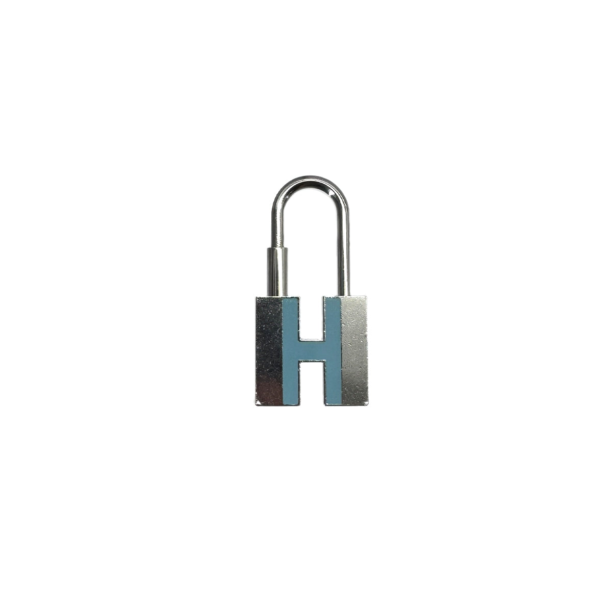 HERMES CADENA CHARM H MOTIF BLUE SILVER 90288499