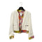CHANEL VINTAGE TWEED JACKET FRILLS WHITE NYLON 36 00T RTW 90288502 - PURPOSE