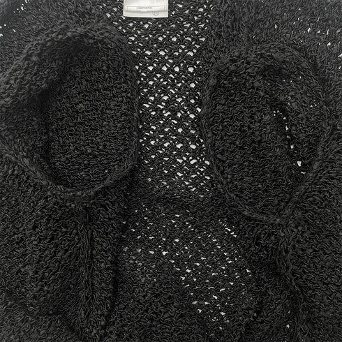 CHANEL CHAIN CARDIGAN BLACK COTTON 38 P40 RTW 90288503