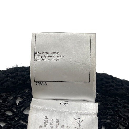 CHANEL CHAIN CARDIGAN BLACK COTTON 38 P40 RTW 90288503