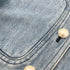 CHANEL COCO FAUX PEARL BUTTON DENIM SHORT JACKET BLUE COTTON 36 P45 RTW 90288505
