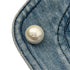 CHANEL COCO FAUX PEARL BUTTON DENIM SHORT JACKET BLUE COTTON 36 P45 RTW 90288505