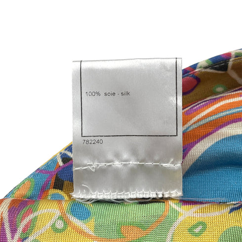 CHANEL KALEIDOSCOPE PATTERN DRESS MULTICOLOR SILK 36 08P RTW 90288506