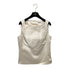 CHANEL SLEEVELESS TOPS LIGHT BEIGE SILK 36 07A RTW 90288507