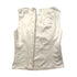 CHANEL SLEEVELESS TOPS LIGHT BEIGE SILK 36 07A RTW 90288507