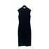 CHANEL VINTAGE SLEEVELESS DRESS COCO BUTTON BLACK WOOL 38 95A RTW 90288508 - PURPOSE