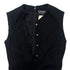 CHANEL VINTAGE SLEEVELESS DRESS COCO BUTTON BLACK WOOL 38 95A RTW 90288508 - PURPOSE