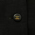 CHANEL VINTAGE SLEEVELESS DRESS COCO BUTTON BLACK WOOL 38 95A RTW 90288508 - PURPOSE
