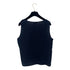 CHANEL VINTAGE COCO BUTTIN SLEEVELESS TOPS NAVY WOOL 42 99C RTW 90288509 - PURPOSE