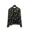 CHANEL VINTAGE COCO BUTTON BLOUSE MULTICOLOR SILK 36 RTW 90288510 - PURPOSE