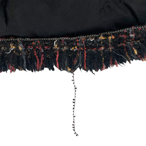 CHANEL TWEED JACKET SKIRT SET COCO BUTTON MULTICOLOR WOOL 40 P39 RTW 90288514