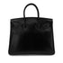 HERMES BIRKIN 35 BLACK BOX CALF HAND BAG □G GHW 90288534 - PURPOSE
