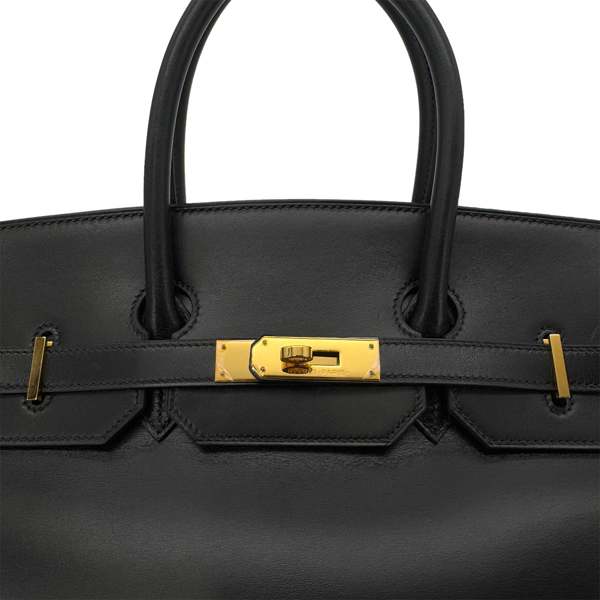 HERMES BIRKIN 35 BLACK BOX CALF HAND BAG □G GHW 90288534
