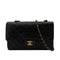 CHANEL VINTAGE CLASSIC FLAP MEDIUM CHAIN SHOULDER BAG BLACK LAMB SKIN 90288700 - PURPOSE