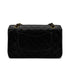 CHANEL VINTAGE CLASSIC FLAP MEDIUM CHAIN SHOULDER BAG BLACK LAMB SKIN 90288700 - PURPOSE