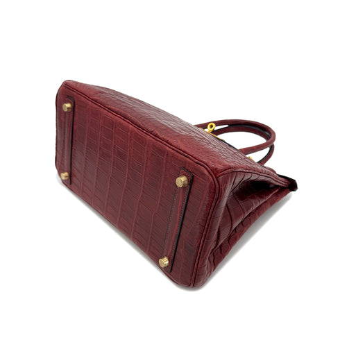HERMES BIRKIN 30 ROUGE H CROCODILE NILOTICUS □E GHW 90288704 - PURPOSE