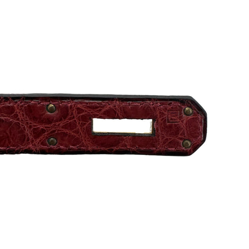 HERMES BIRKIN 30 ROUGE H CROCODILE NILOTICUS □E GHW 90288704 - PURPOSE