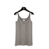 CHANEL COCOMARK SLEEVELESS RIB KNIT TOPS LIGHT BRWON COTTON 36 P40 RTW 90288716