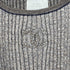 CHANEL COCOMARK SLEEVELESS RIB KNIT TOPS LIGHT BRWON COTTON 36 P40 RTW 90288716