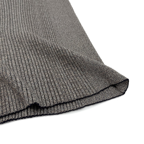 CHANEL COCOMARK SLEEVELESS RIB KNIT TOPS LIGHT BRWON COTTON 36 P40 RTW 90288716