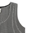 CHANEL PLAID SLEEVELESS TOPS BLACK NYLON 34 08C RTW 90288718