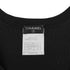 CHANEL SLEEVELESS TOPS LOGO BUTTON BLACK COTTON 34 07C RTW 90288719
