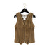 CHANEL VINTAGE COCO BUTTON VEST GILET BEIGE RABBIT 38 97A RTW 90288720 - PURPOSE