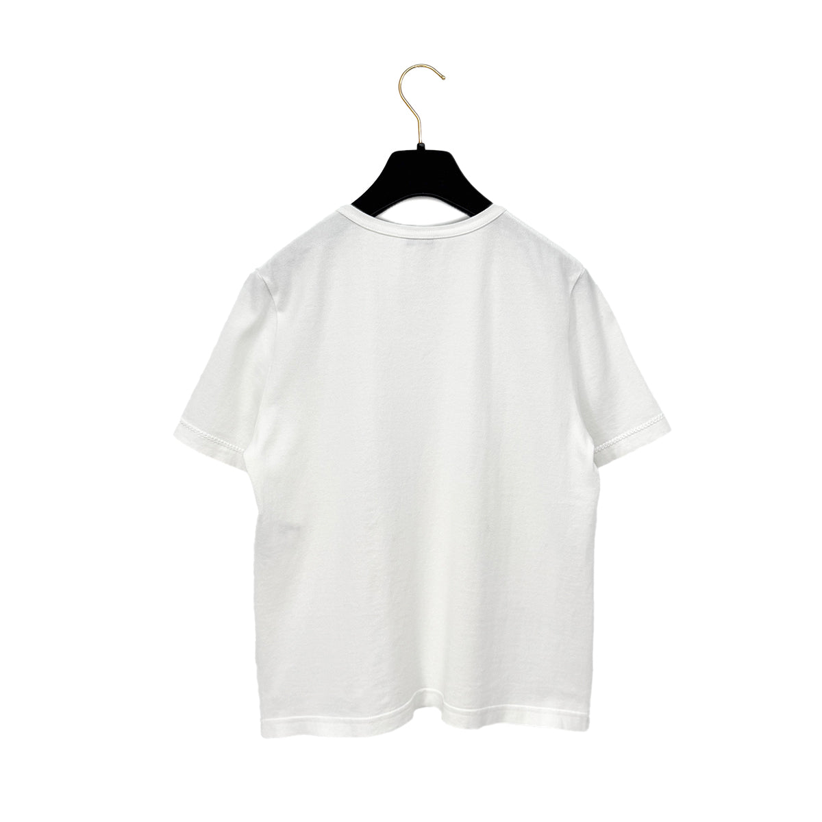 CHANEL T-SHIRT 2022 COCOMARK STAR WHEAT CAMELLIA EMBROIDERY WHITE COTTON XS P72 RTW 90288723