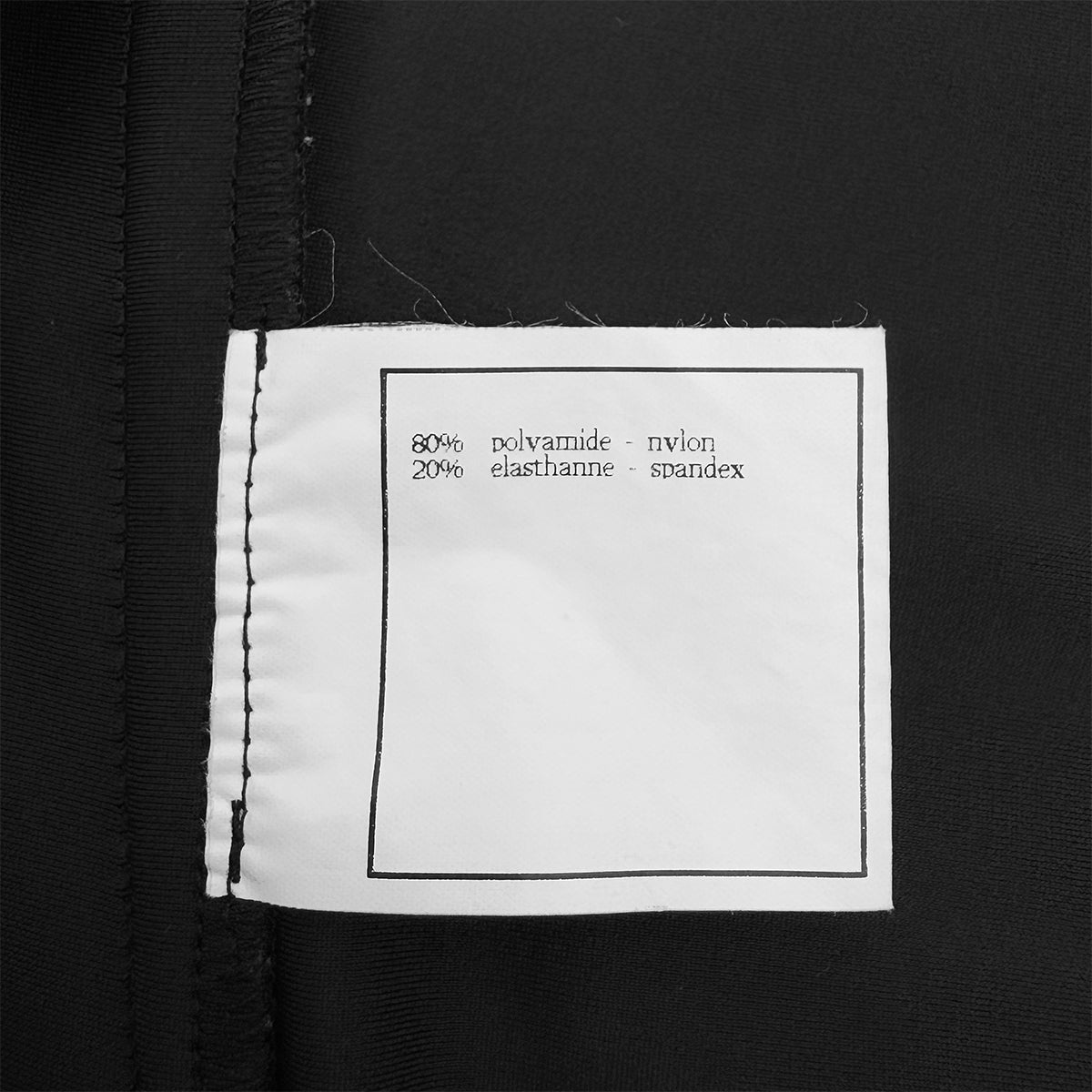 CHANEL VINTAGE SLEEVELESS MAILLOT DRESS BLACK NYLON 42 97C RTW 90288725