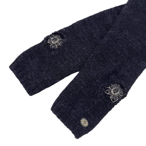 CHANEL KNIT TOPS GRIPOIX MOTIF DARK PURPLE 34 08A RTW 90288726