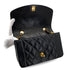 CHANEL VINTAGE DIANA SMALL CHAIN SHOULDER BAG BLACK LAMB SKIN 90288974 - PURPOSE