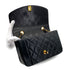 CHANEL VINTAGE DIANA SMALL CHAIN SHOULDER BAG BLACK LAMB SKIN 90288975 - PURPOSE