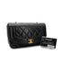 CHANEL VINTAGE DIANA SMALL CHAIN SHOULDER BAG BLACK LAMB SKIN 90288975 - PURPOSE