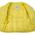 CHANEL TWEED JACKET SKIRT SET COCO BUTTON RHINESTONE YELLOW COTTON 36 P42 RTW 90288977