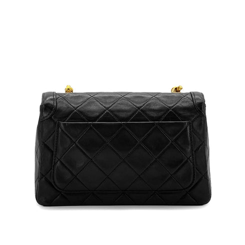 CHANEL VINTAGE MATELASSE BIJOU CHAIN SHOULDER BAG BLACK LAMB SKIN 90288982 - PURPOSE