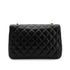 CHANEL VINTAGE MATELASSE HALF MOON CHAIN SHOULDER BAG BLACK LAMB SKIN 90288984 - PURPOSE