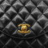 CHANEL VINTAGE MATELASSE HALF MOON CHAIN SHOULDER BAG BLACK LAMB SKIN 90288984 - PURPOSE