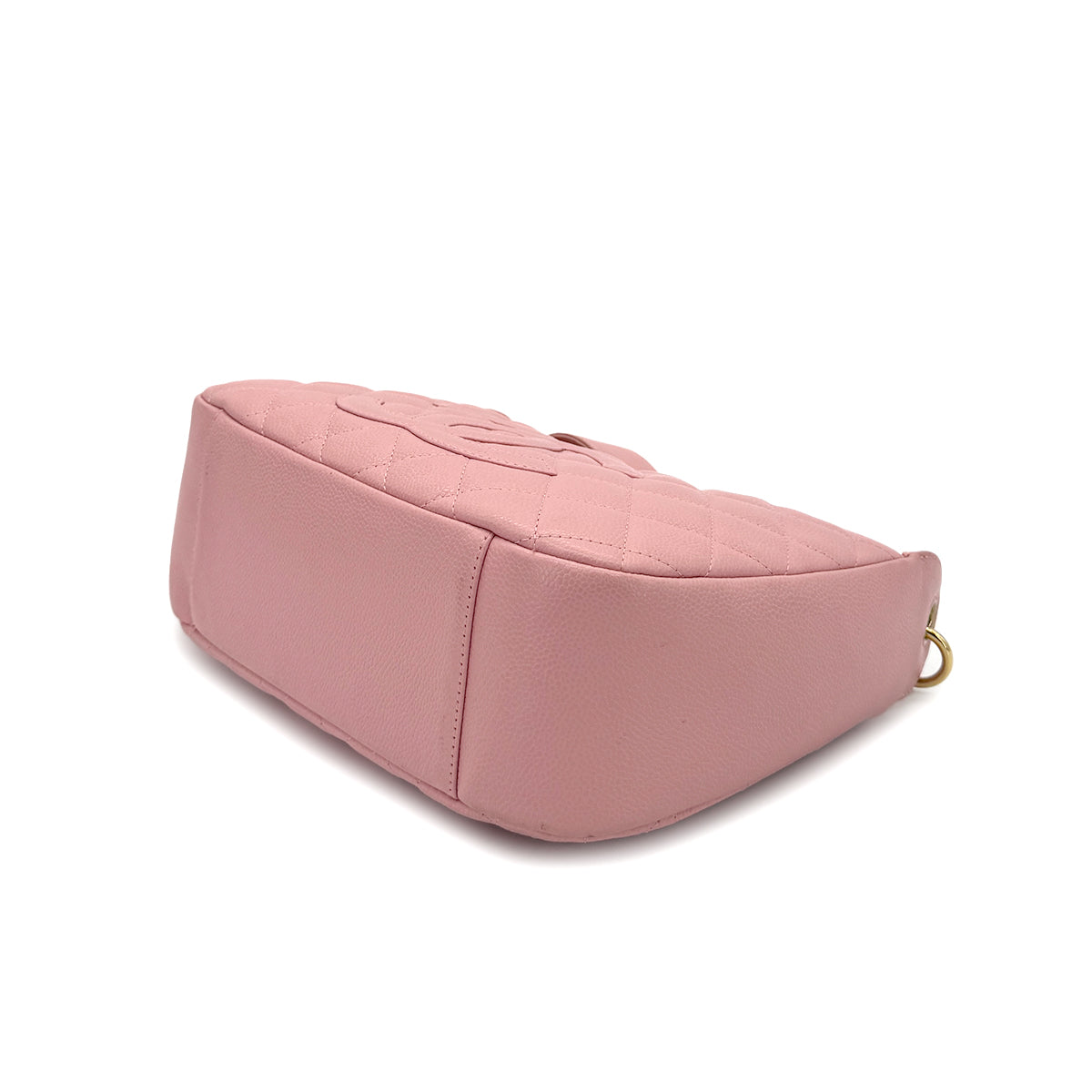 CHANEL VINTAGE COCOMARK MATELASSE CHAIN SHOULDER BAG PINK CAVIR SKIN 90288986