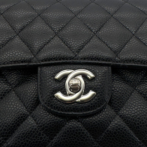 CHANEL CLASSIC FLAP SMALL CHAIN SHOULDER BAG BLACK CAVIAR SKIN 90289000 - PURPOSE