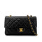 CHANEL VINTAGE CLASSIC FLAP SMALL CHAIN SHOULDER BAG BLACK LAMB SKIN 90289012 - PURPOSE