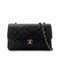 CHANEL VINTAGE CLASSIC FLAP SMAILL CHAIN SHOULDER BAG BLACK LAMB SKIN 90289013 - PURPOSE