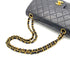 CHANEL VINTAGE CLASSIC FLAP SMAILL CHAIN SHOULDER BAG BLACK LAMB SKIN 90289013 - PURPOSE