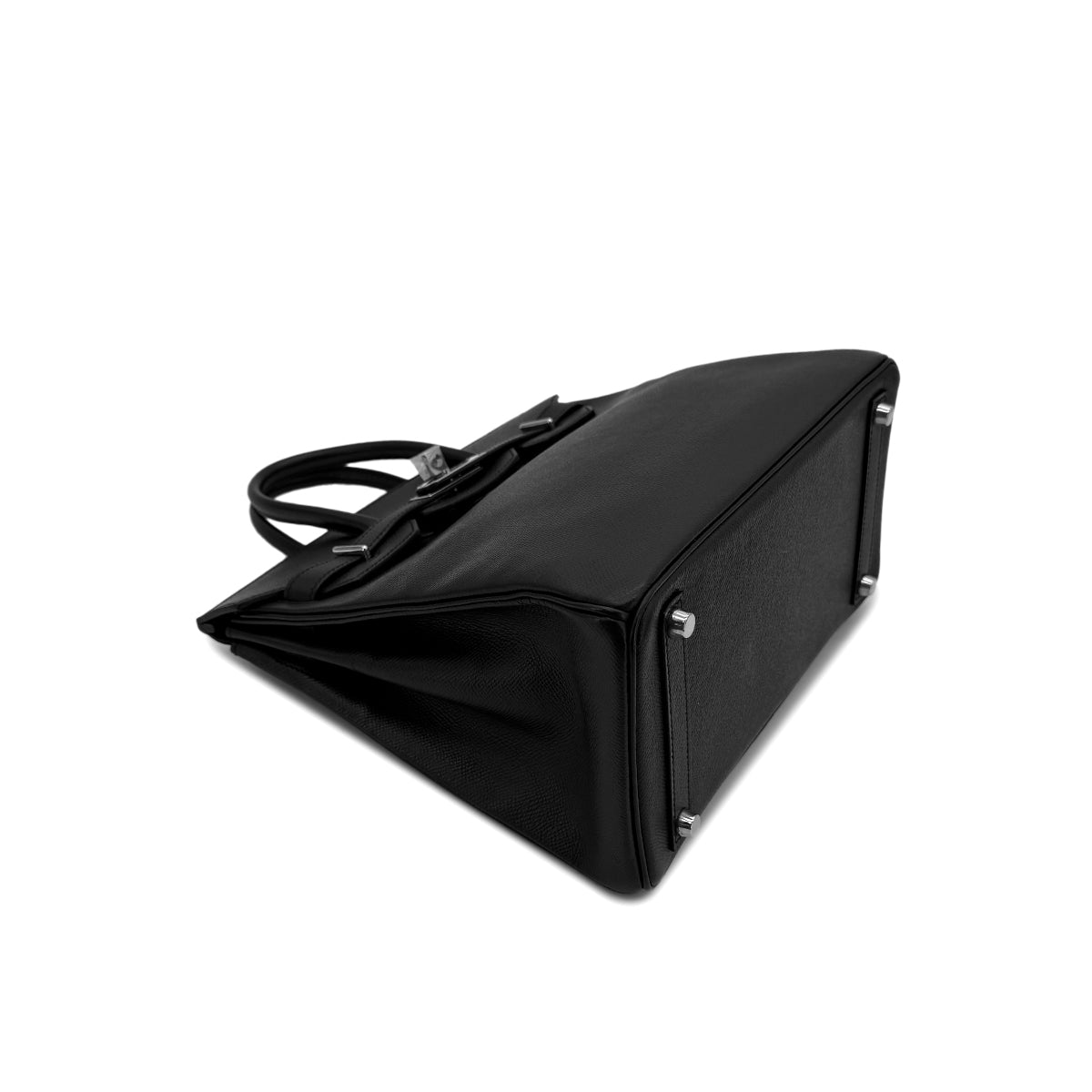 HERMES HAUT A COURROIES 28 BLACK VEAU EPSOM HAND BAG ▢J SHW 90289022