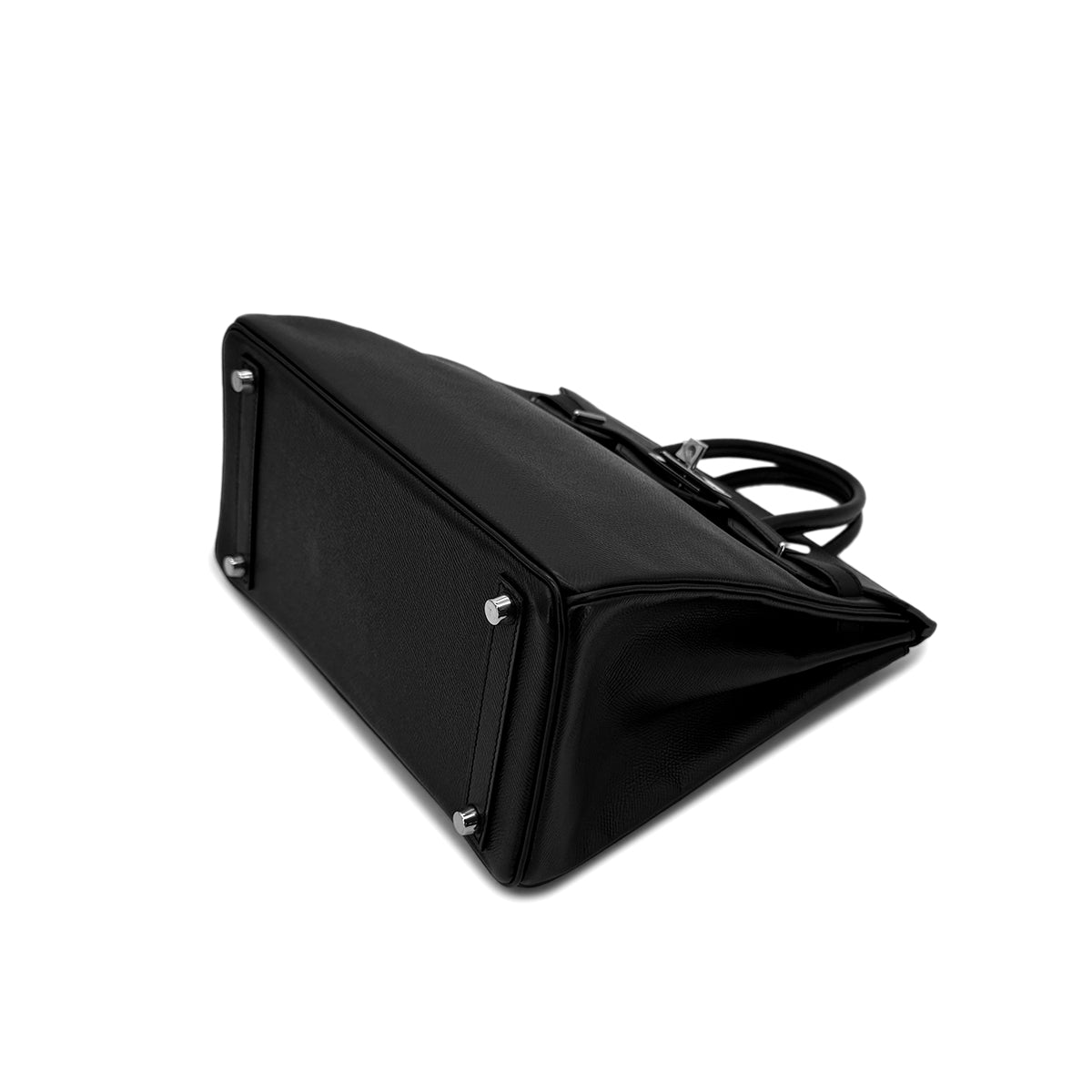 HERMES HAUT A COURROIES 28 BLACK VEAU EPSOM HAND BAG ▢J SHW 90289022
